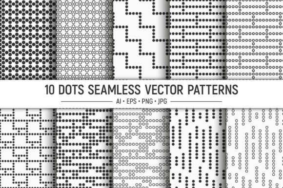 10 Dots Seamless Vector Patterns: A Versatile Design Resource