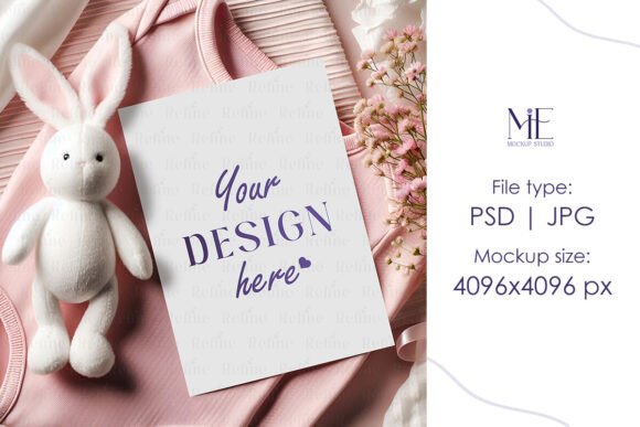5x7 Baby Invitation Card Mockup PSD: A Creative Tool for Designers and Parents