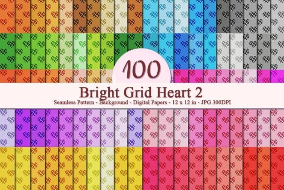 Bright Grid Heart 2 Seamless Pattern: A Strategic Design Tool for Business and Creativity