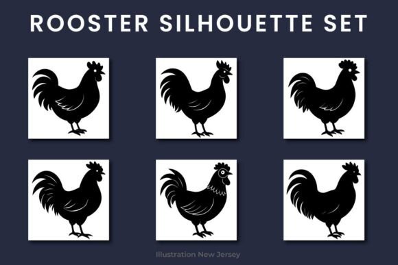 Chicken Rooster Silhouette Icon