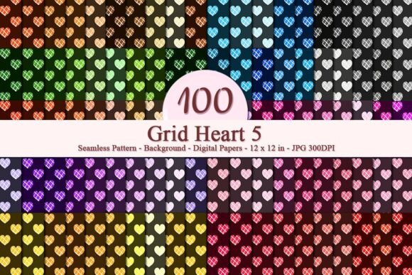 Grid Heart 5 Seamless Pattern: A Strategic Design Tool for Modern Creatives and Businesses