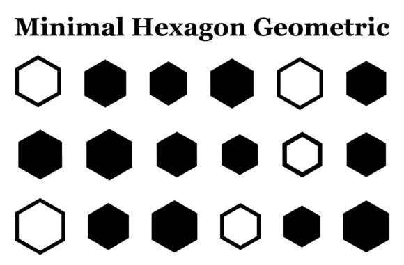 Minimal Hexagon Geometric Logo