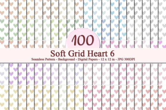 Soft Grid Heart 6 Seamless Pattern: A Versatile Design for Creative Projects