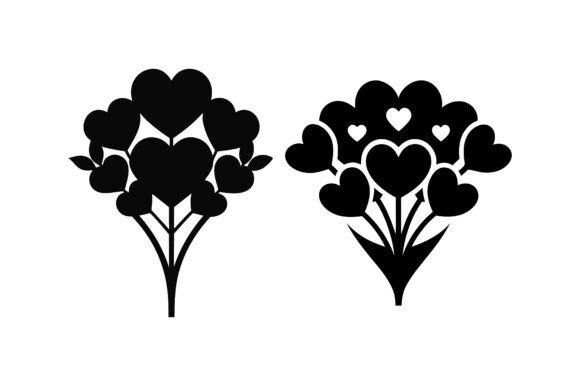 Valentine Heart Bouquet Vector Bundle: A Creative Resource for Design Enthusiasts